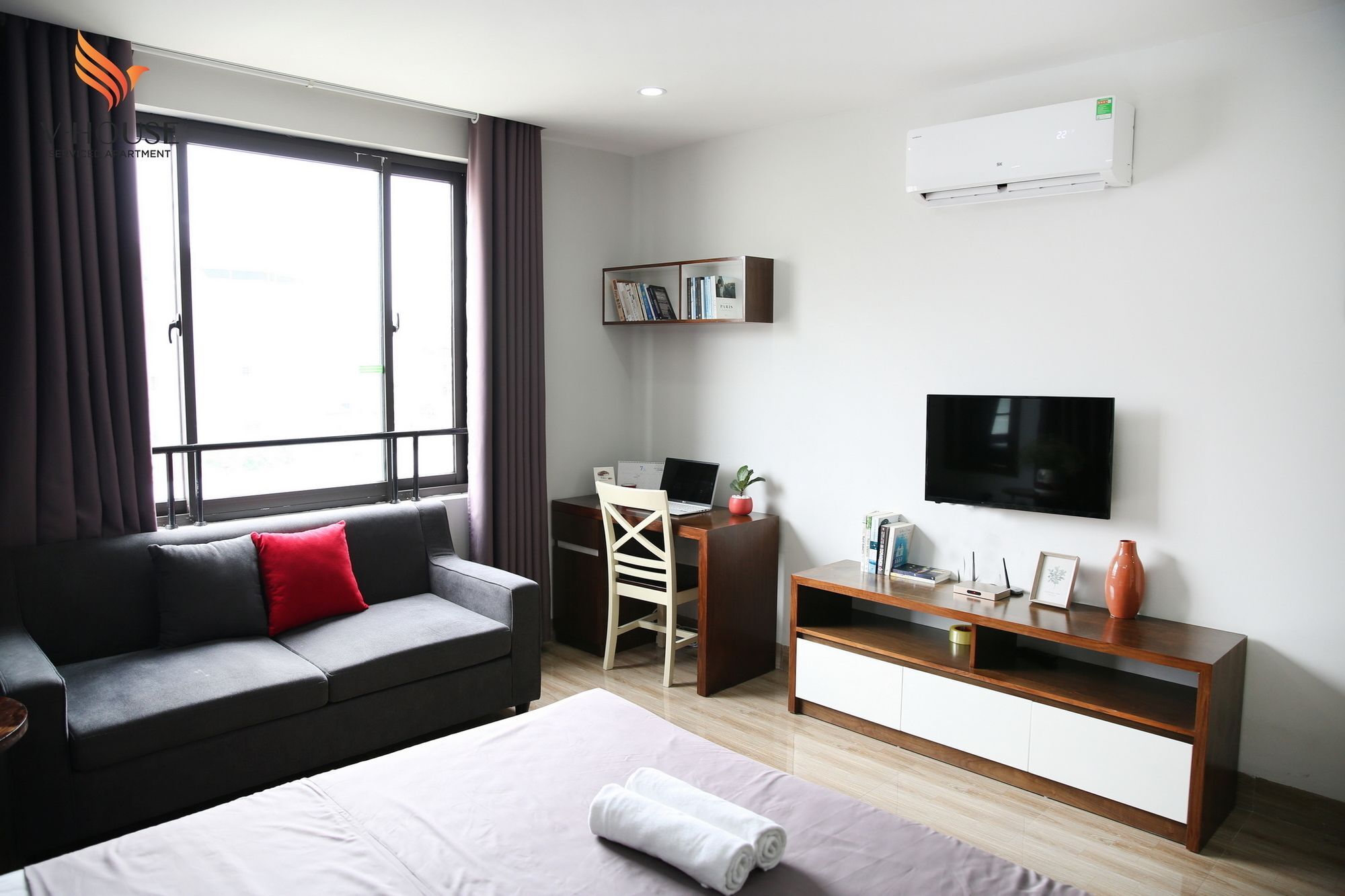 วี-เฮาส์ 6 เซอร์วิซ อพาร์ตเมนต์ Aparthotel ฮานอย ภายนอก รูปภาพ