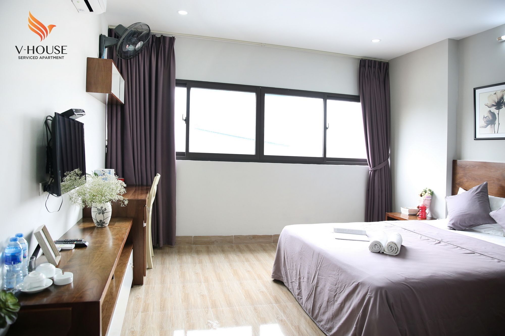 วี-เฮาส์ 6 เซอร์วิซ อพาร์ตเมนต์ Aparthotel ฮานอย ภายนอก รูปภาพ
